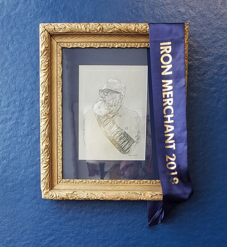 Frame portrait of Chuck in his highly coveted sash.