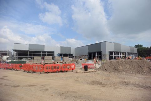 The vast Plymouth Gateway Retail Park is nearing completion