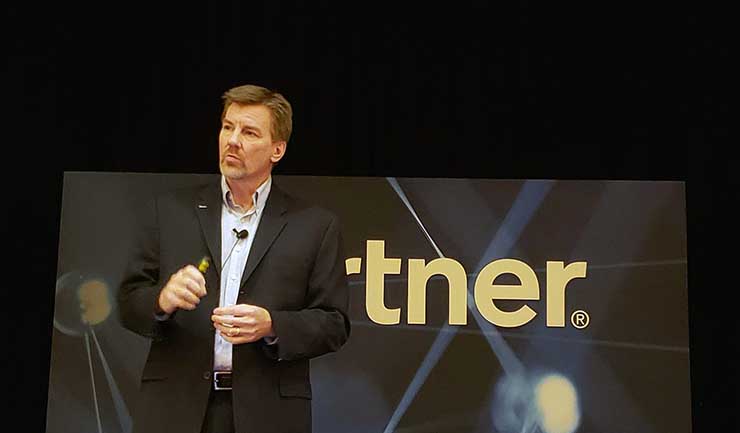 Tom Bittman, a Distinguished Analyst at Gartner Research, says enterprises should prepare for adoption of augmented reality in the workplace. (Photo: Rich Miller)