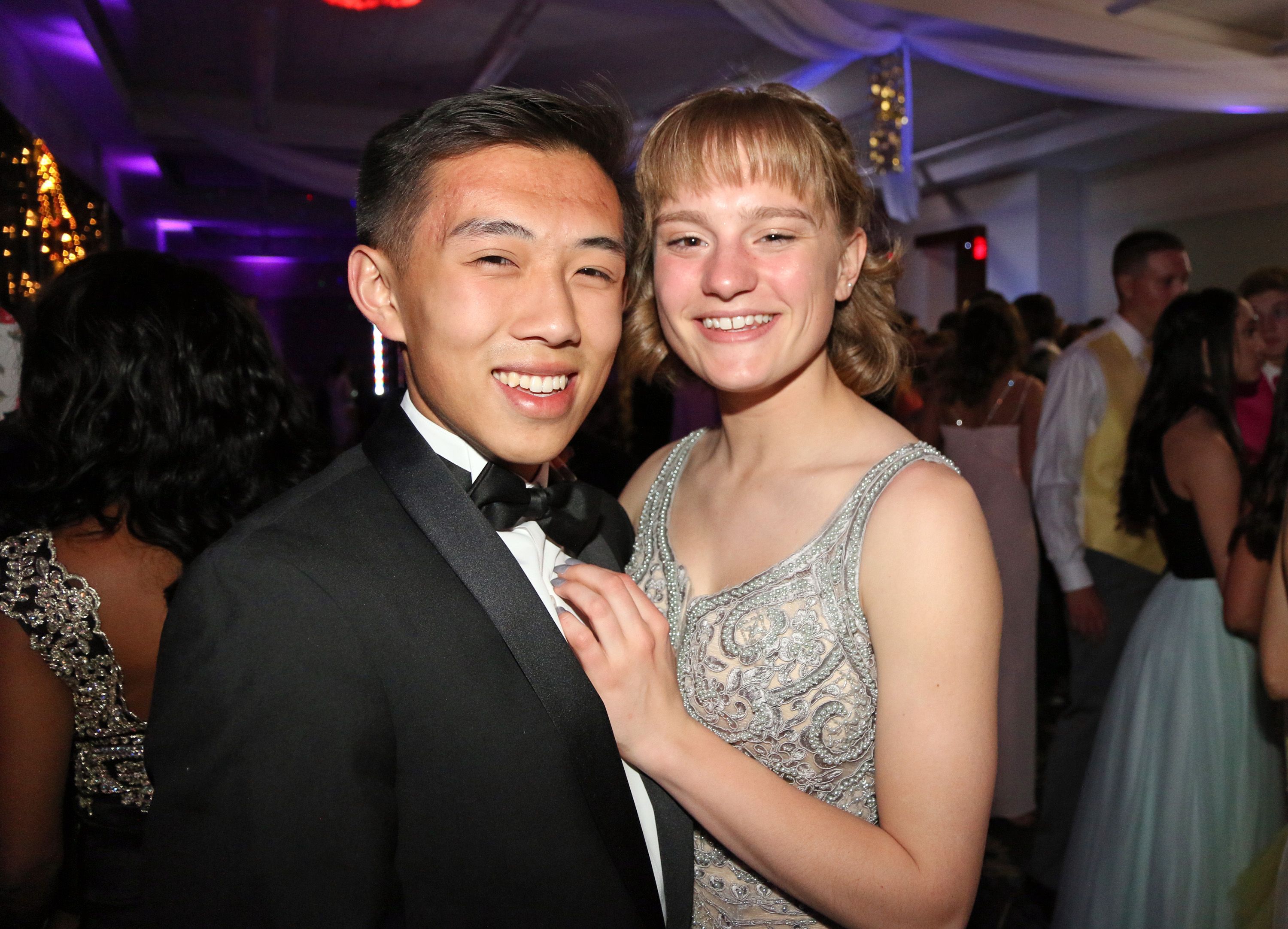 Senior Prom Court members Jimmy Le and Kendall Hostetler