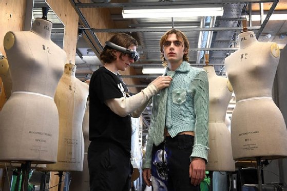 Lennon Gallagher wearing Gerrit Jacob’s designs