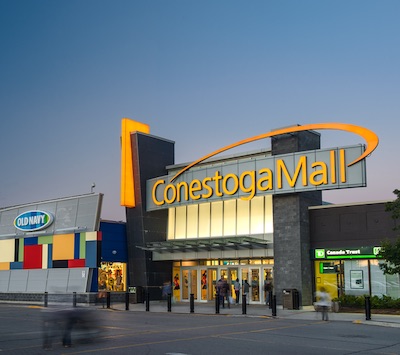 IMAGE: The Conestoga Mall in Waterloo, owned by Ivanhoé Cambridge. (Image courtesy Ivanhoé Cambridge)