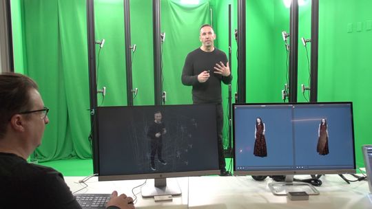 Evercoast volumetric technology creates holograms of people.