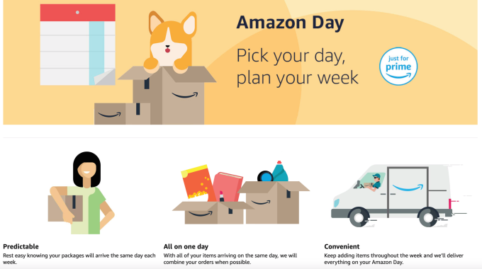 Prime members can choose a weekly delivery date with launch of '  Day' – WindowsWear