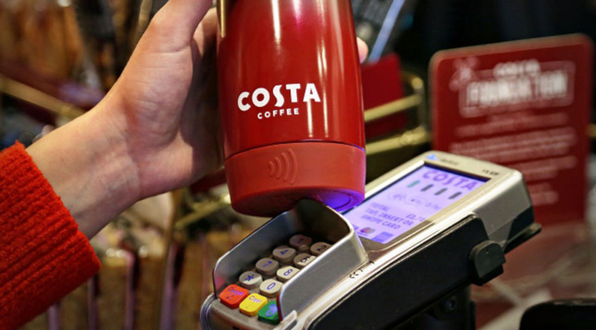 costa cup contactless payment