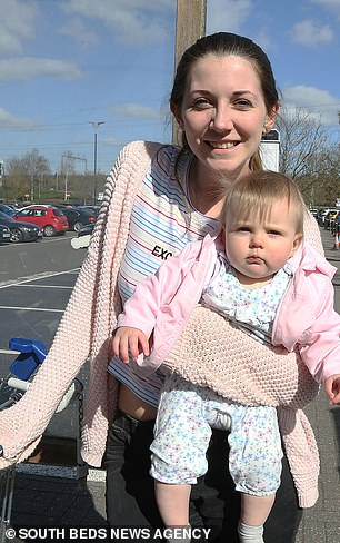 Laura Thomas was out shopping with her baby daughter Marlie