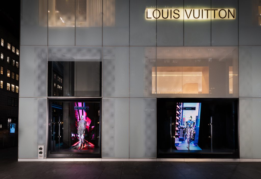Polka Dot Person, Louis Vuitton window display done in coll…