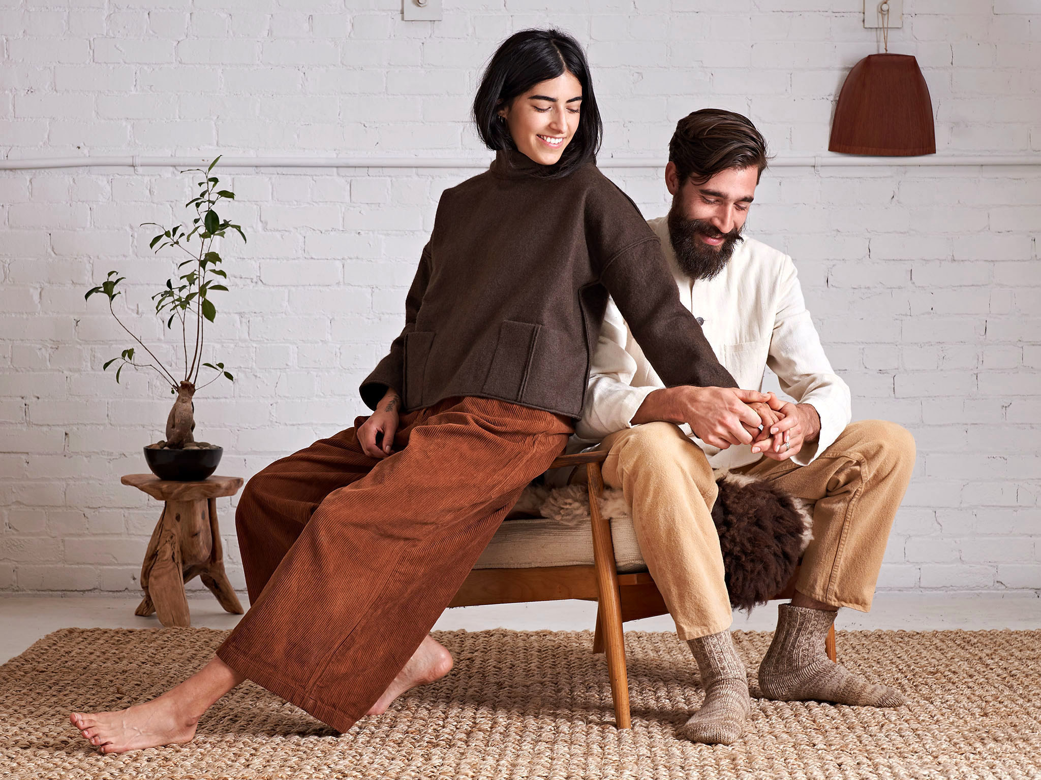 Undyed Tops and Bottoms for Men and Women from Housework