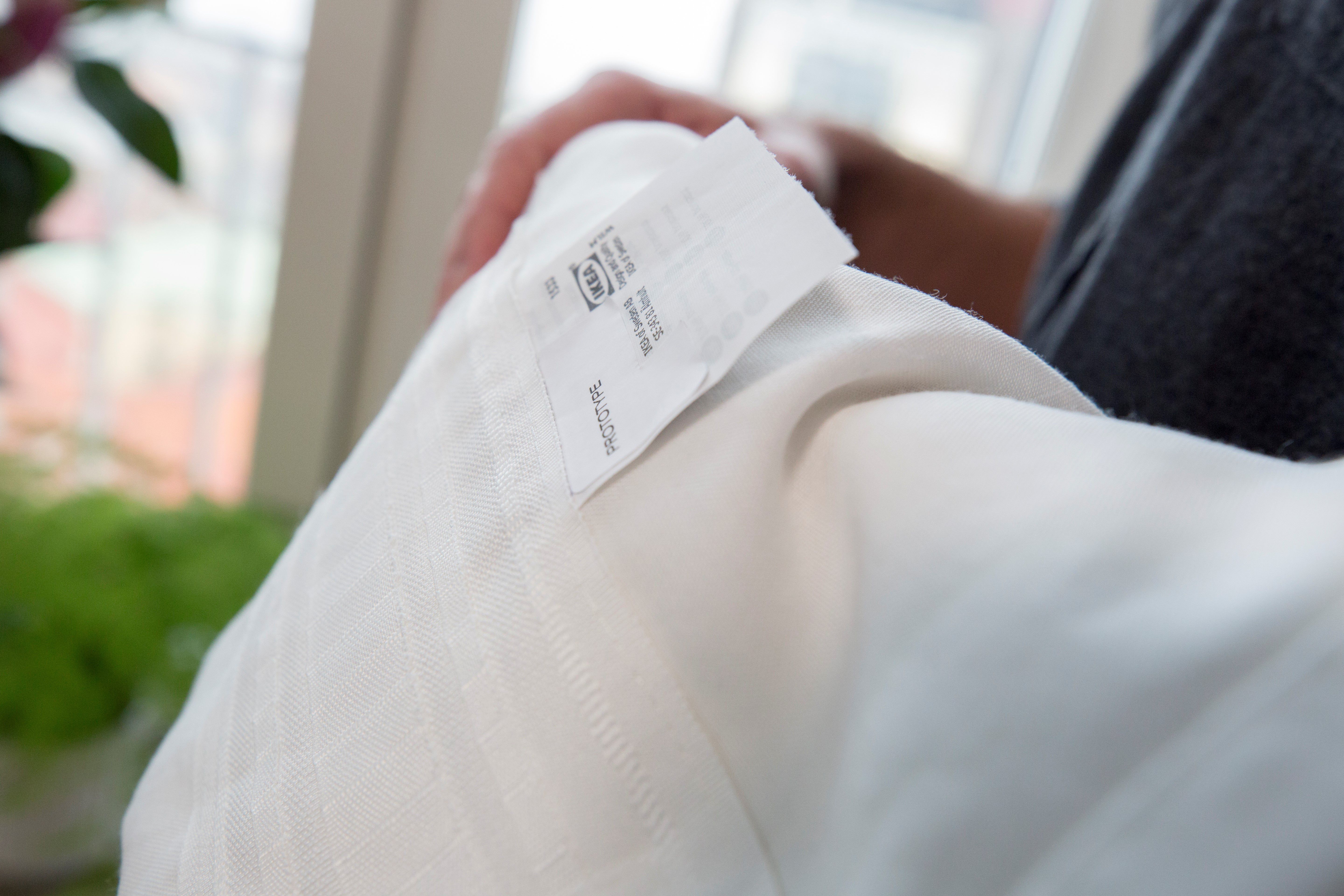 Prototype of GUNRID the air cleaning curtain, Ikea Prototype of GUNRID the air cleaning curtain, Ikea