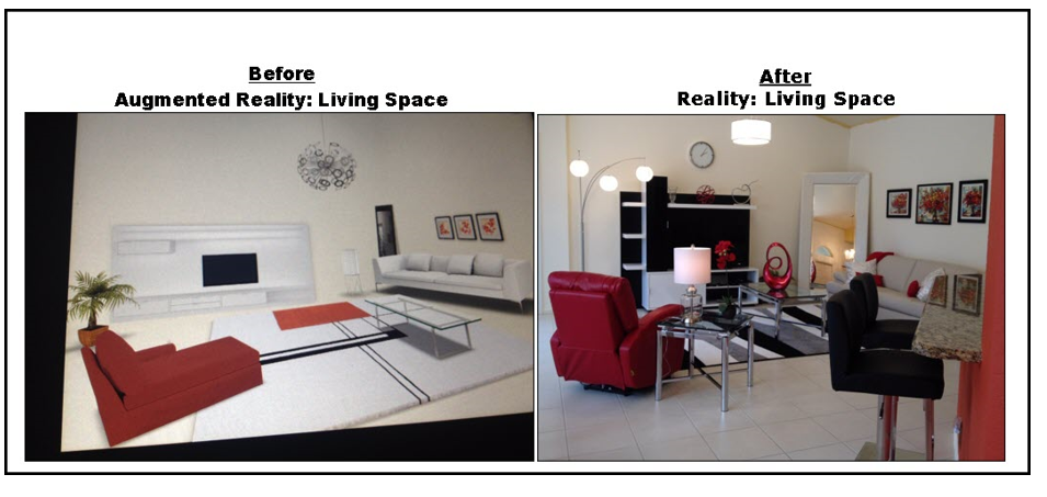 Augmented Reality Home Decor Before & After