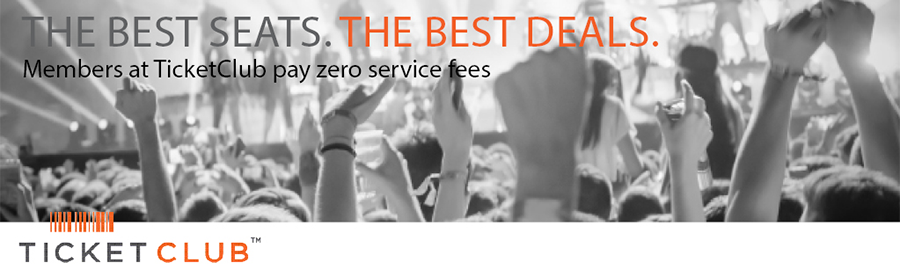 Cheap tickets with no service fees at TicketClub.com