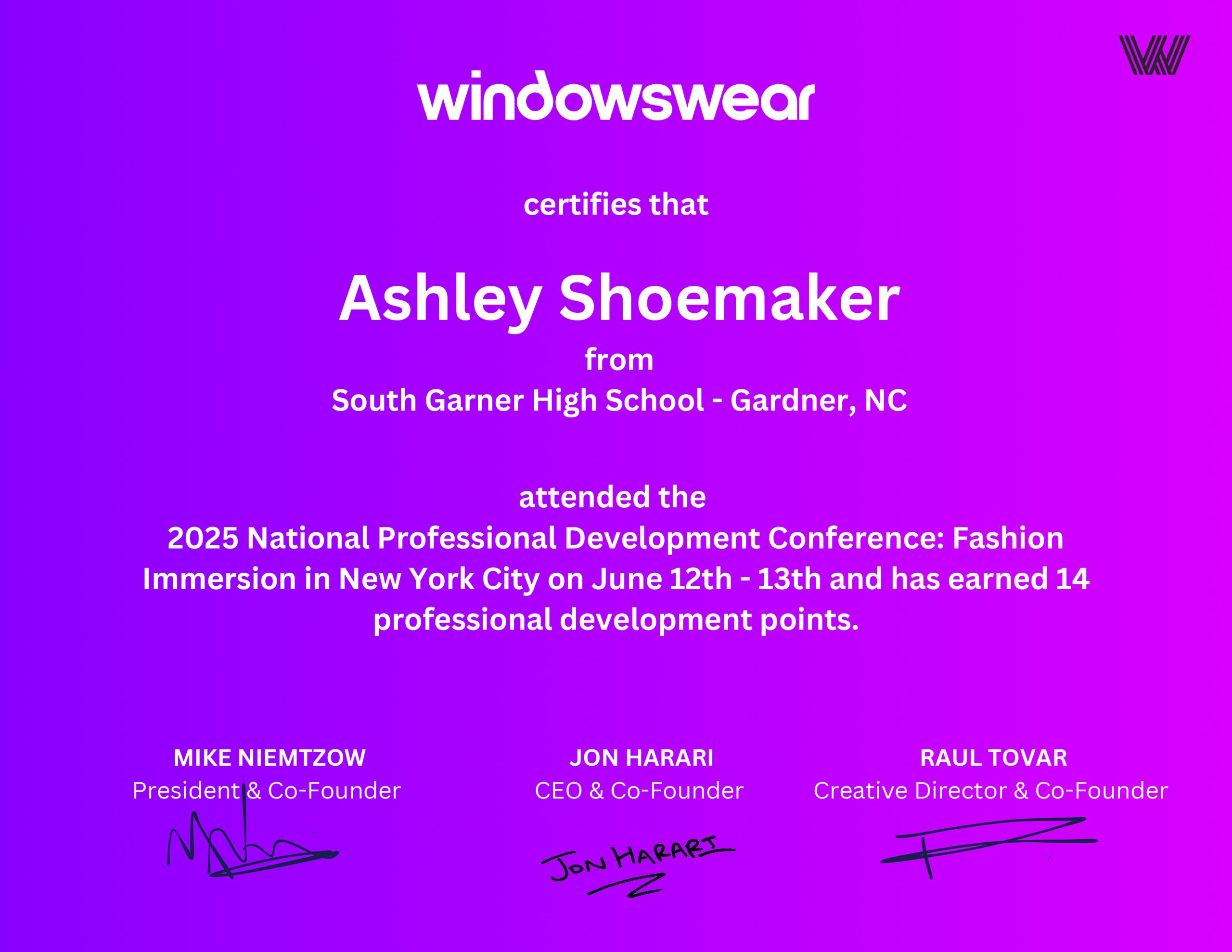 ASHLEY SHOEMAKER