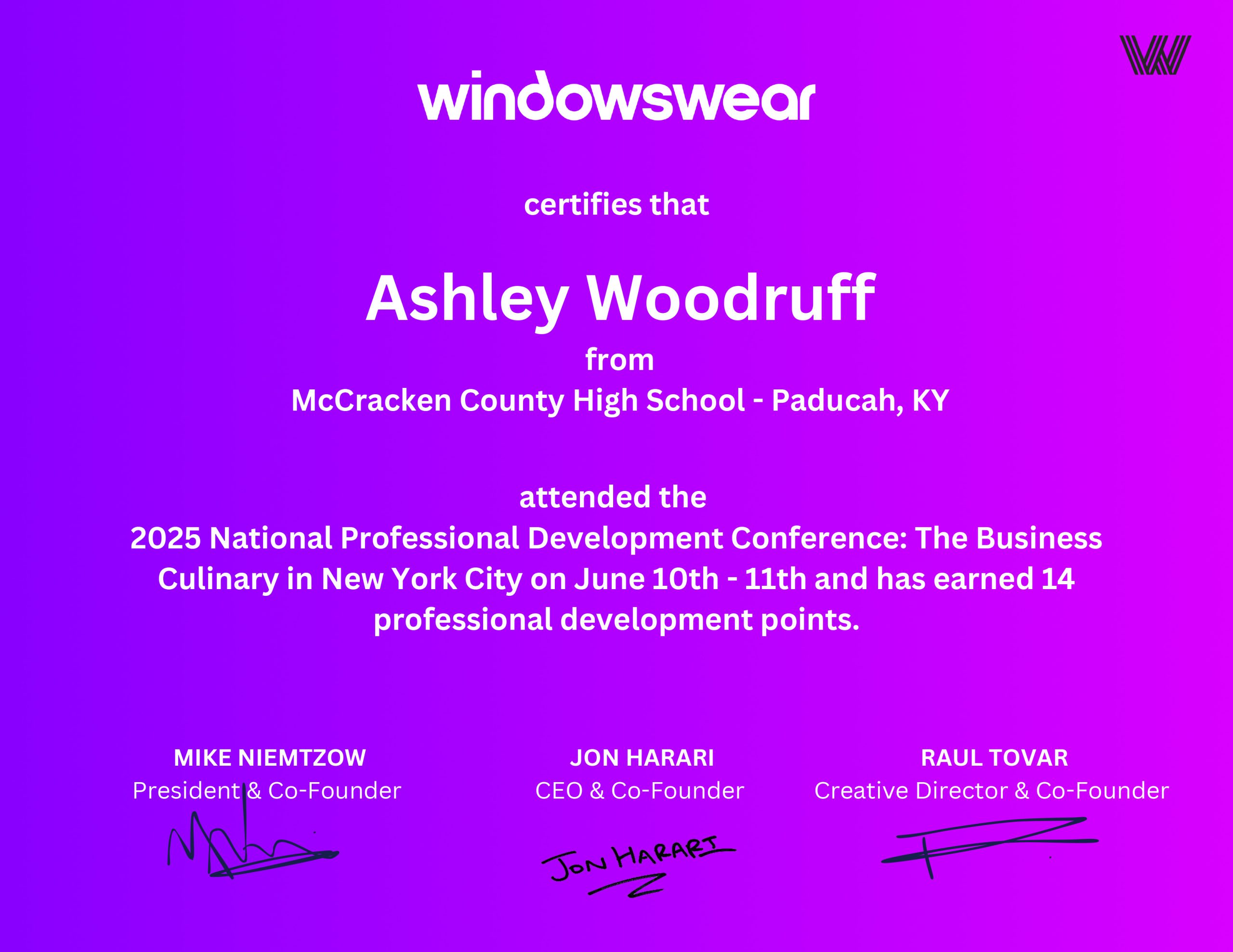 ASHLEY WOODRUFF