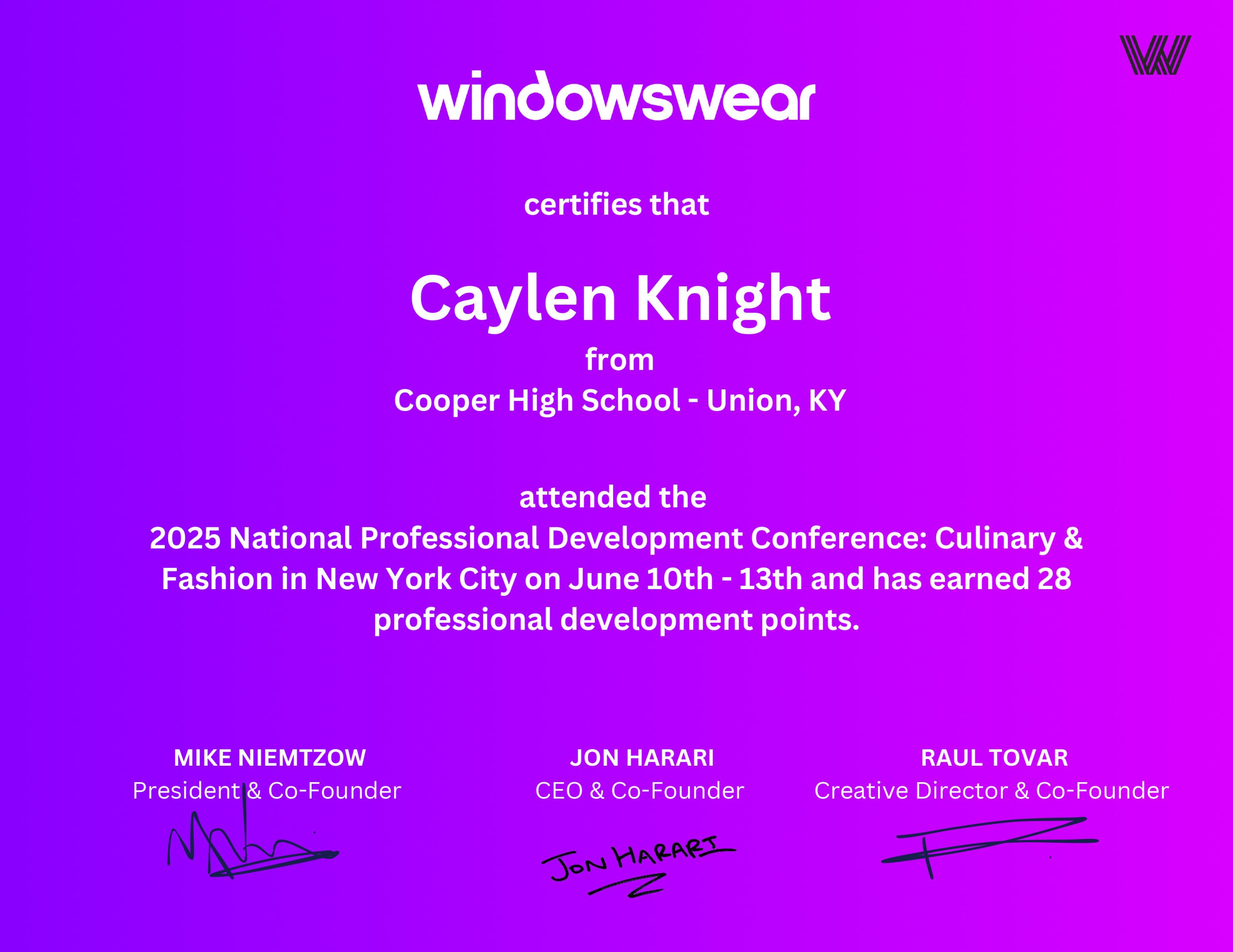 CAYLEN KNIGHT