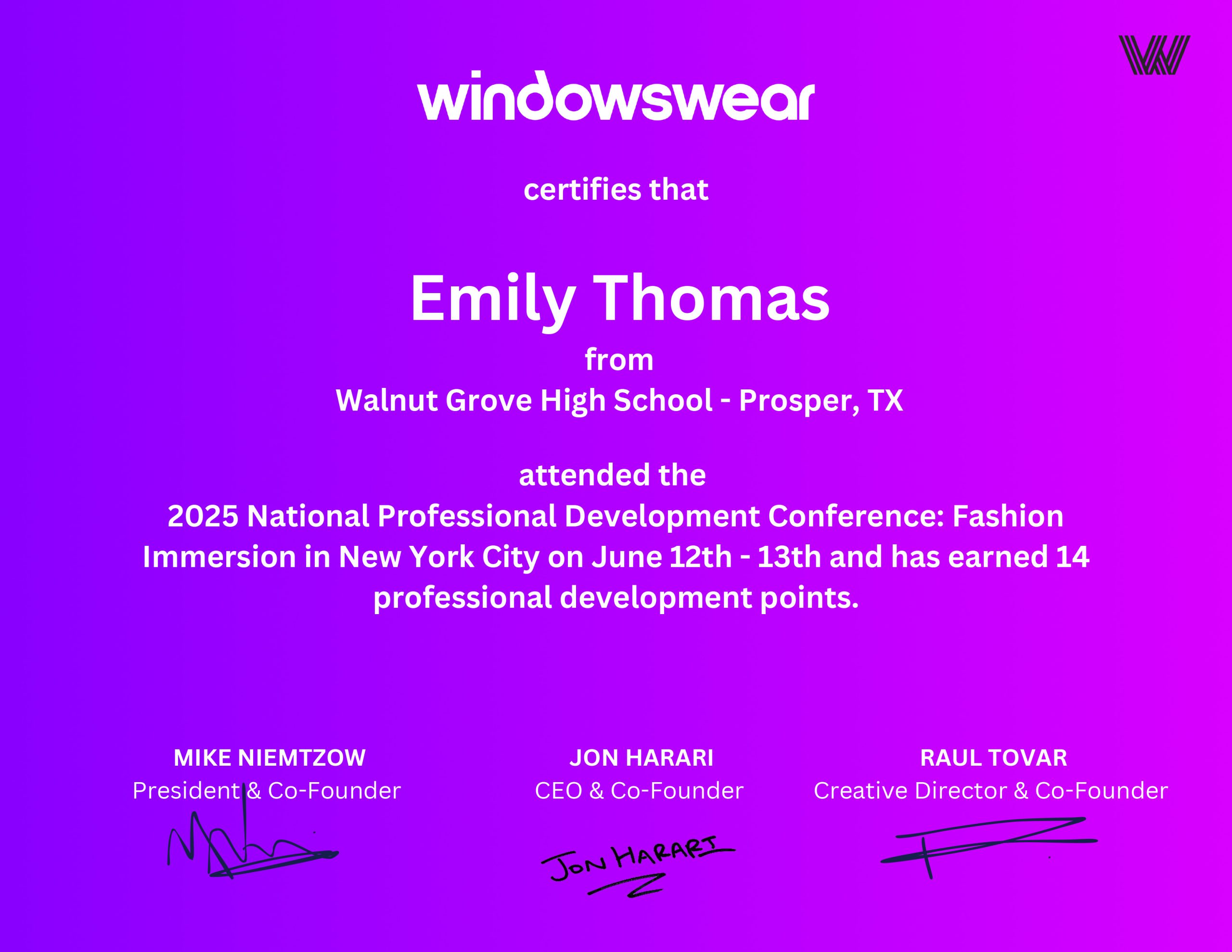 EMILY THOMAS