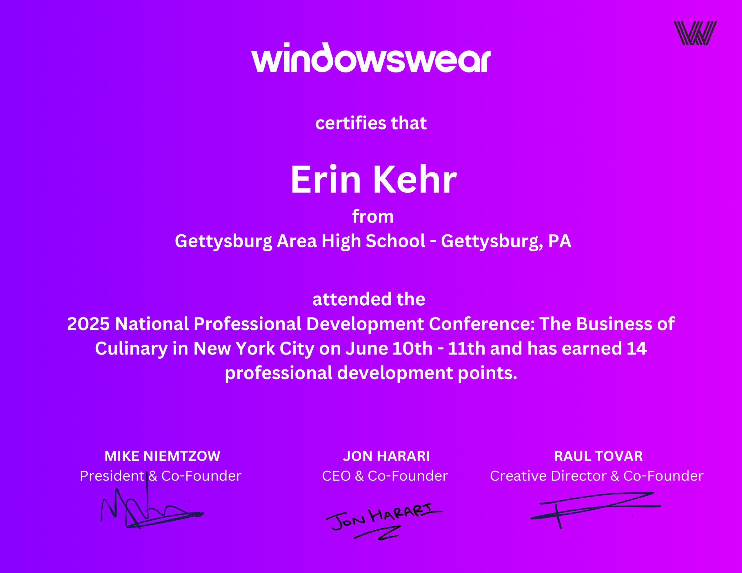 ERIN KEHR