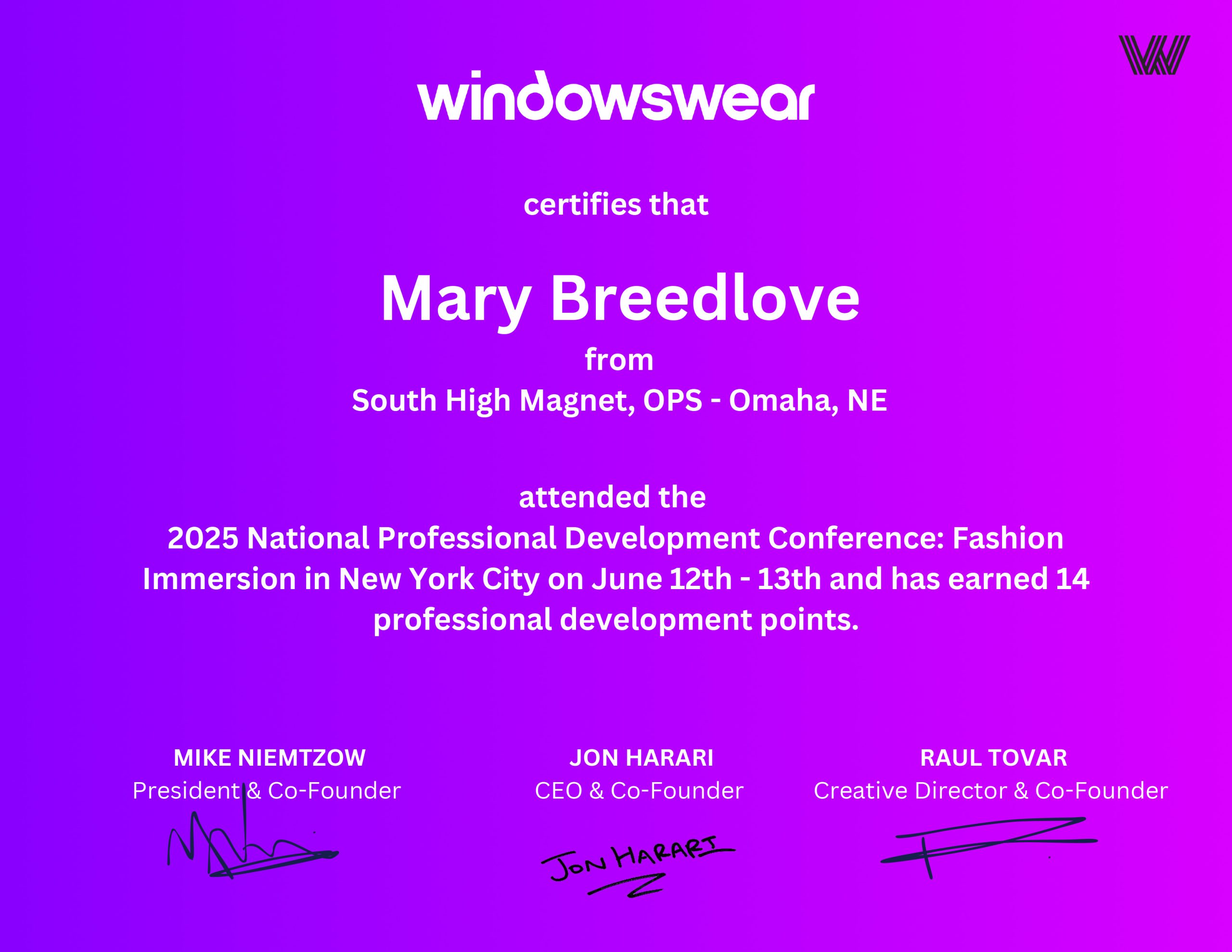 MARY BREEDLOVE