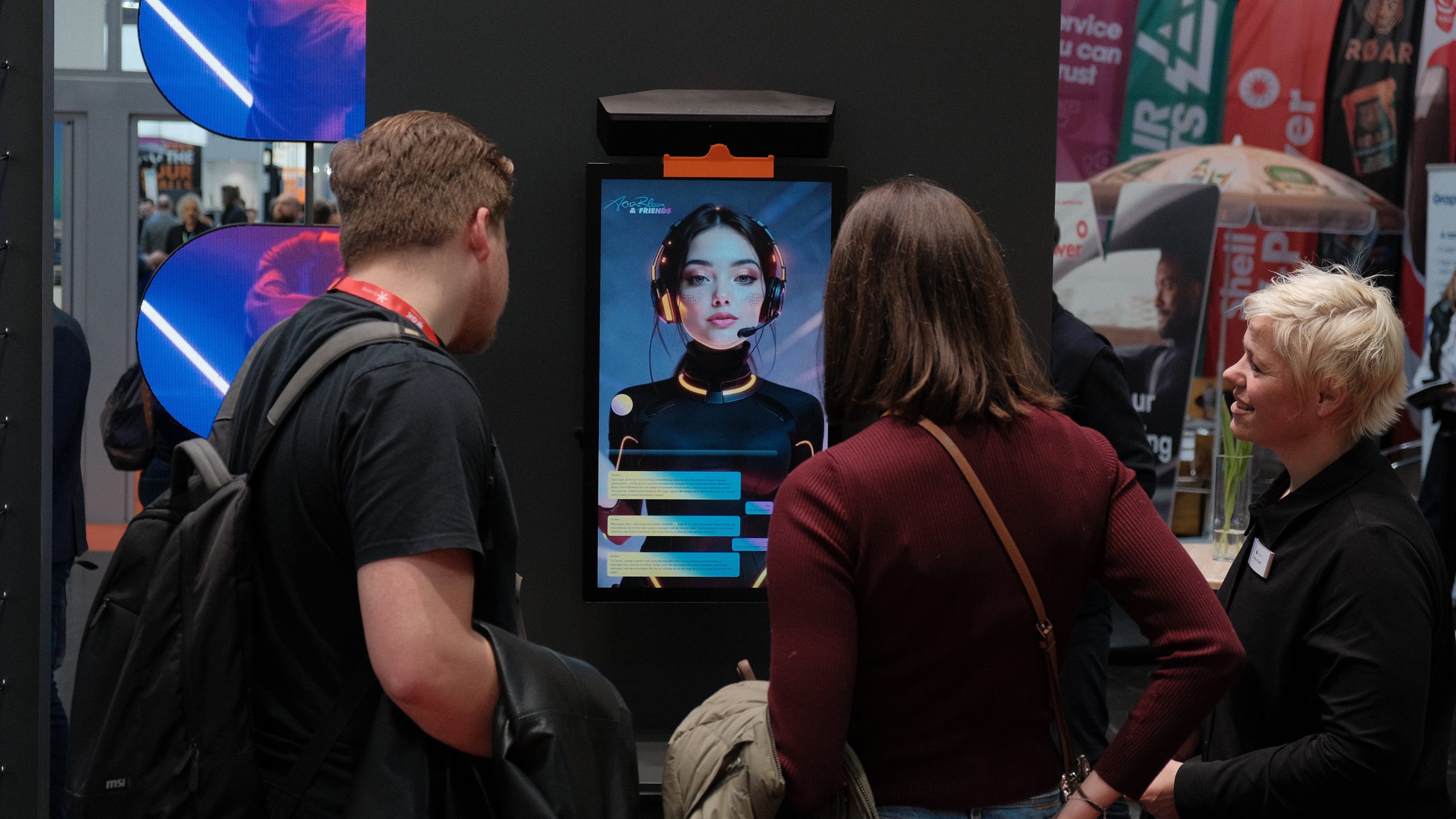 AI Avatar attracts attention at echion AG’s EuroShop booth