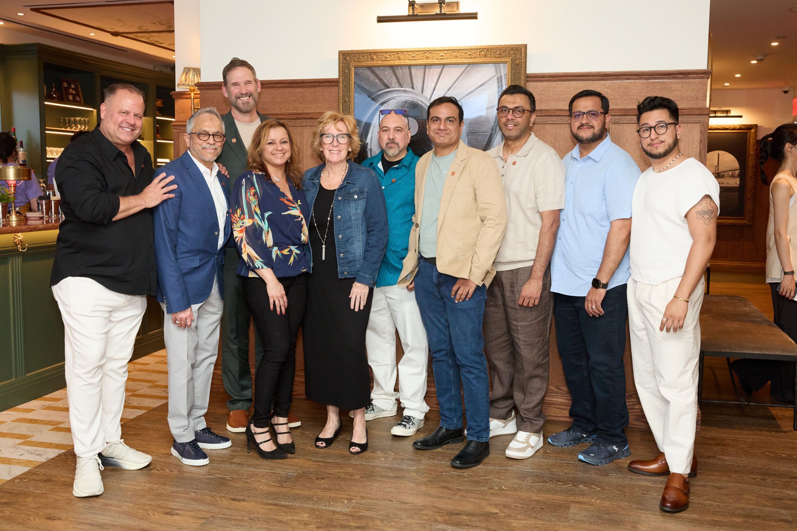 WindowsWear Summer Bash 2026 — Scott Green, VP Sales (Visual Citi) · Raza Manji, Director of Sales & Marketing (Visual Citi) · David Brown, Visual Project Executive (Visual Citi) · Shivana Singh, Project Manager (Visual Citi) · Kathi Melworm, Business Development & Sales Manager (Visual Citi) · Joe Mazzeo, Project Manager (Visual Citi) · Azim Bootwala, Manager (Visual Citi) · Arif Devji, VP (Visual Citi) · Zahir Merchant, Sr. Director (Visual Citi) · Noel Abraham, Marketing Manager (Visual Citi)