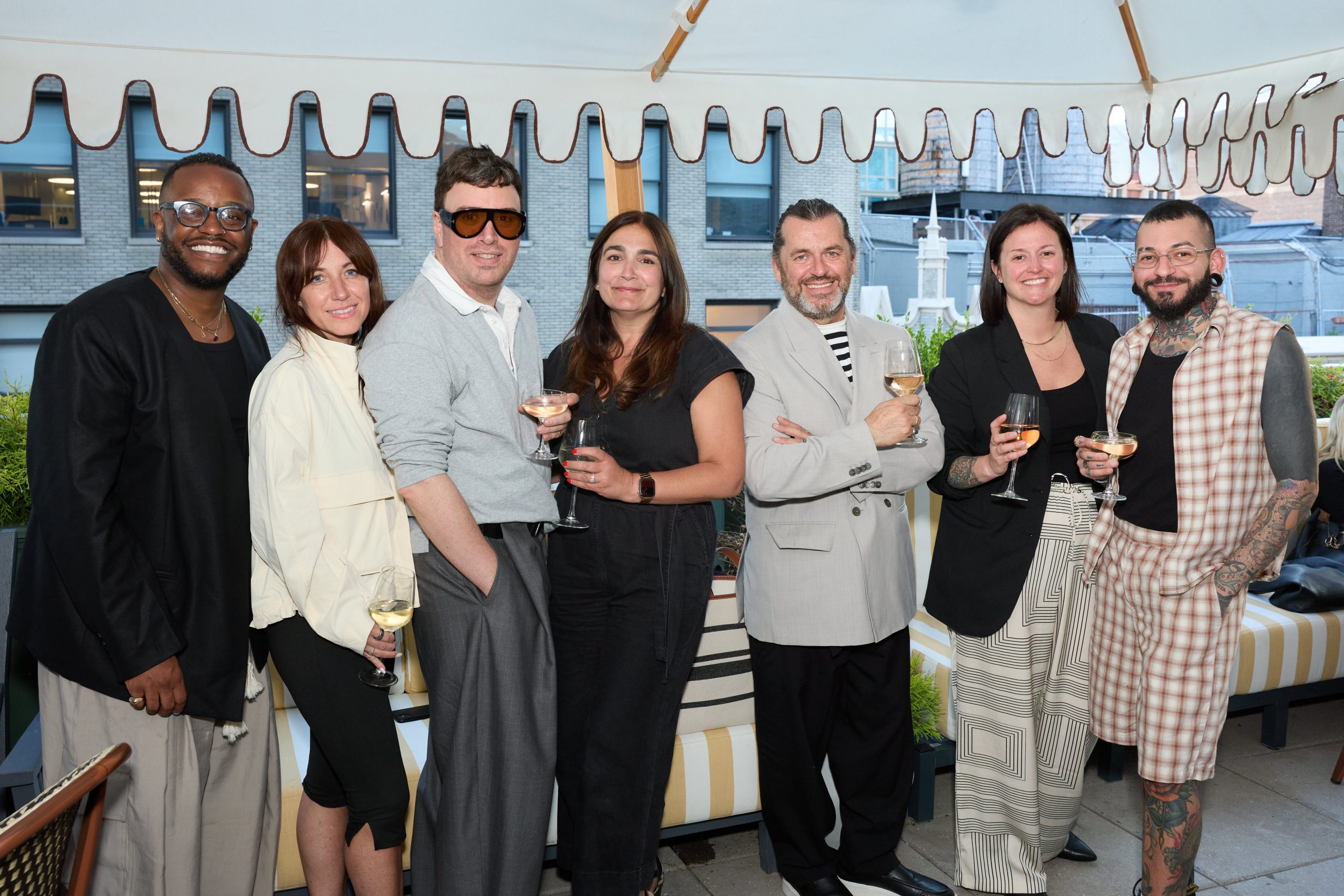 WindowsWear Summer Bash 2026 — Jamari Walker, Region Americas Visual Merchandising Manager (H&M) · Amanda Theado, Regional Visual, Americas (H&M) · Chris MacDonald, Country Visual Team, Canada (H&M) · Danielle Curley, Regional Visual Purchasing Manager (H&M) · Christian Chantemargue, Visual Material Lead (H&M) · Ashley Walch, Media Lead (H&M) · Chris Arce, Brand & Key Marketing Manager (H&M)