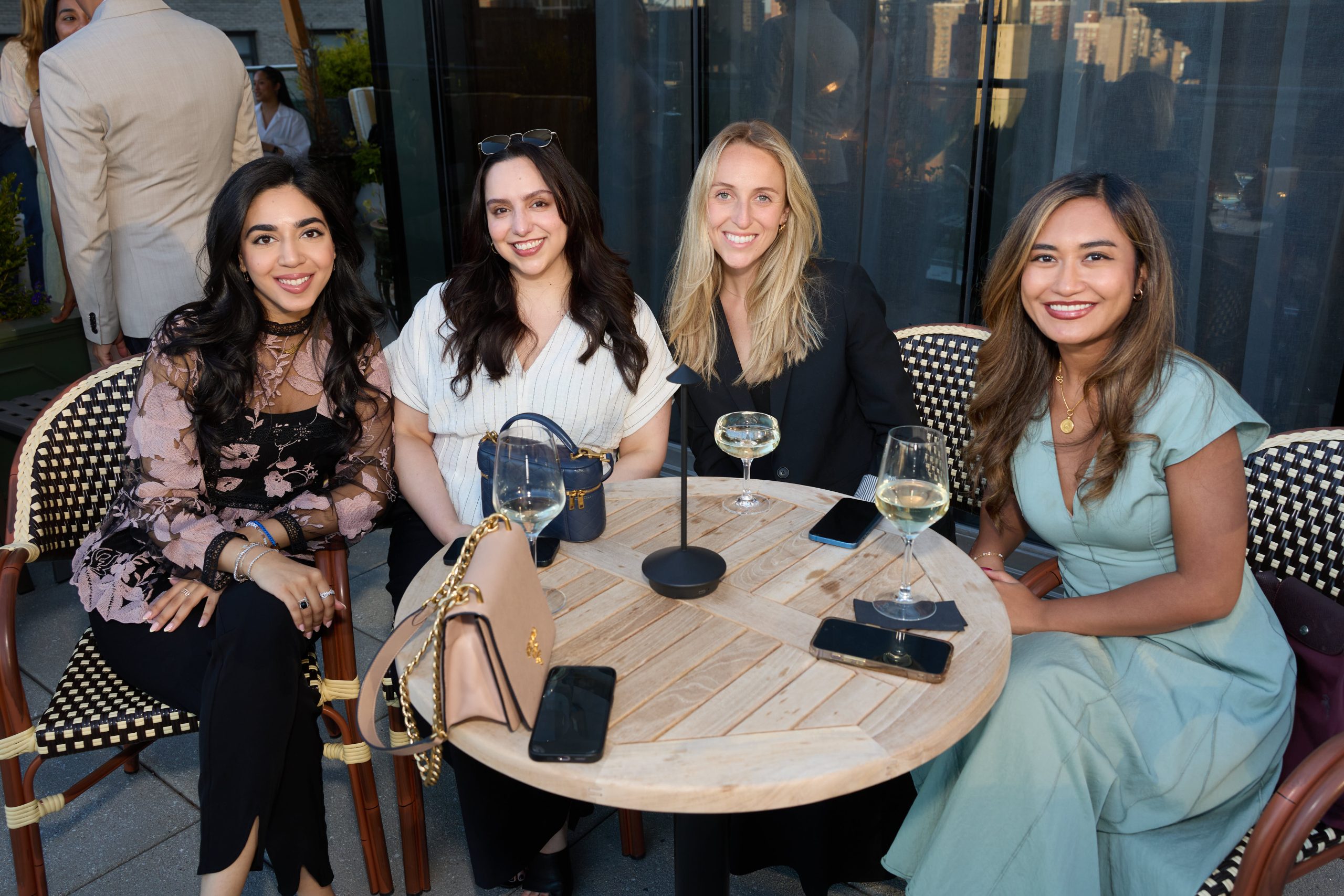 WindowsWear Summer Bash 2026 — Aleena Manji, Assistant Project Manager (Visual Citi) · Khine Win, Manager, Visual Merchandising and Events (Revlon) · Emily Weis, Assistant Manager, Events and Education (Revlon) · Clarisa Ruiz, Senior Project Manager (Visual Citi)