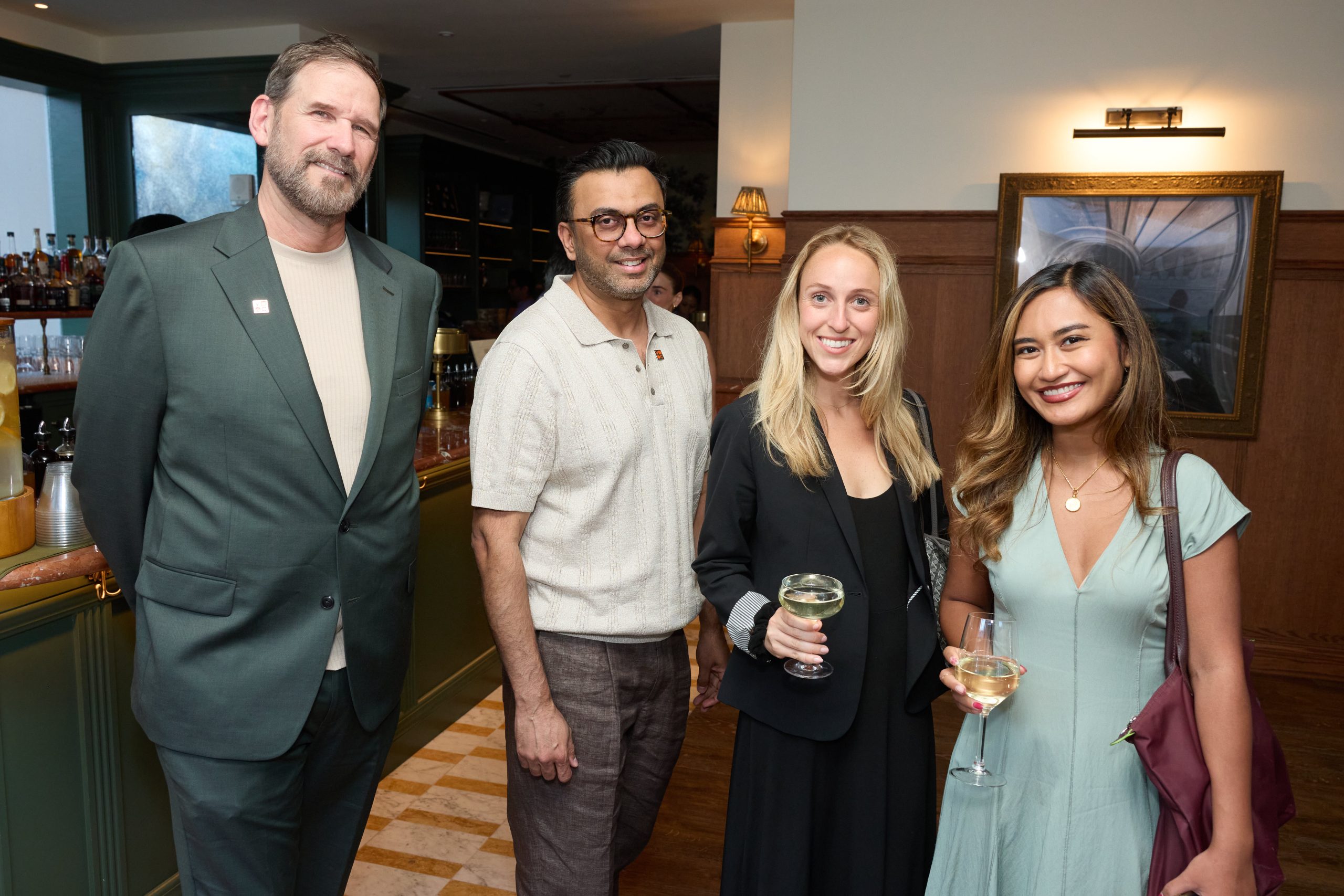 WindowsWear Summer Bash 2026 — David Brown, Visual Project Executive (Visual Citi) · Arif Devji, VP (Visual Citi) · Emily Weis, Assistant Manager, Events and Education (Revlon) · Khine Win, Manager, Visual Merchandising and Events (Revlon)