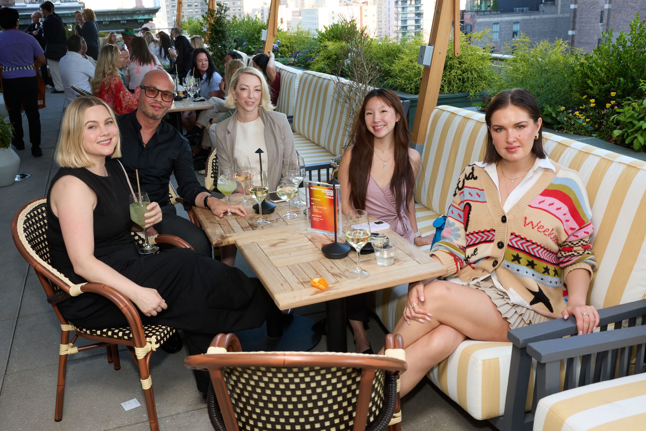 WindowsWear Summer Bash 2026 — Katie Hovland, Design Director (Interparfums) · Ed Yu, Director of Production and Creative Services (Interparfums) · Erika Nielsen, Senior Art Director (Interparfums) · Jessica Yau, Regulatory Specialist (Interparfums) · Larisa Khapugina, Senior Art Director (Interparfums)