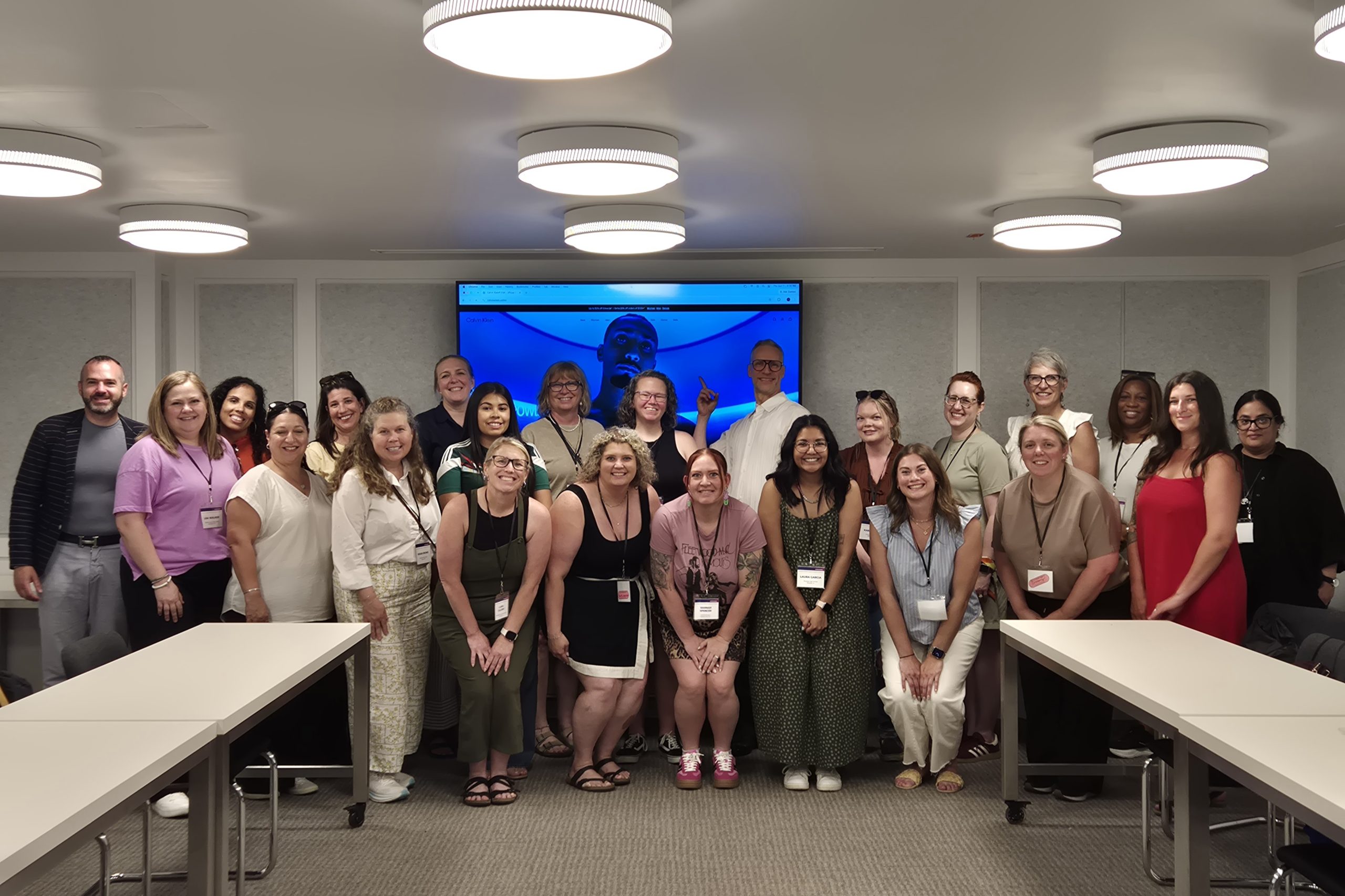 Calvin Klein retail design session — group