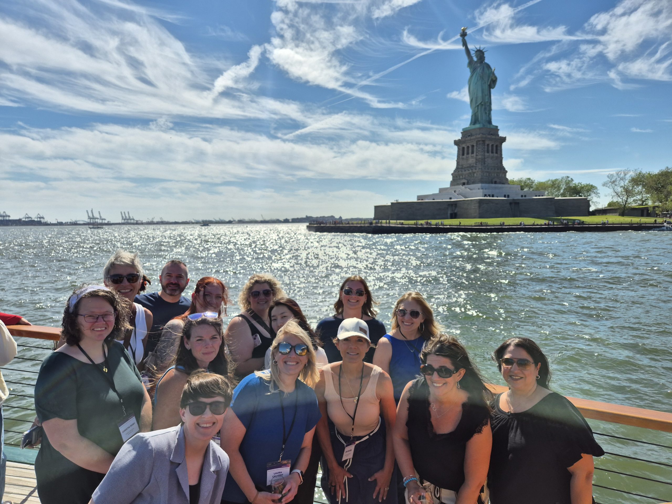 Architecture cruise on New York Harbor