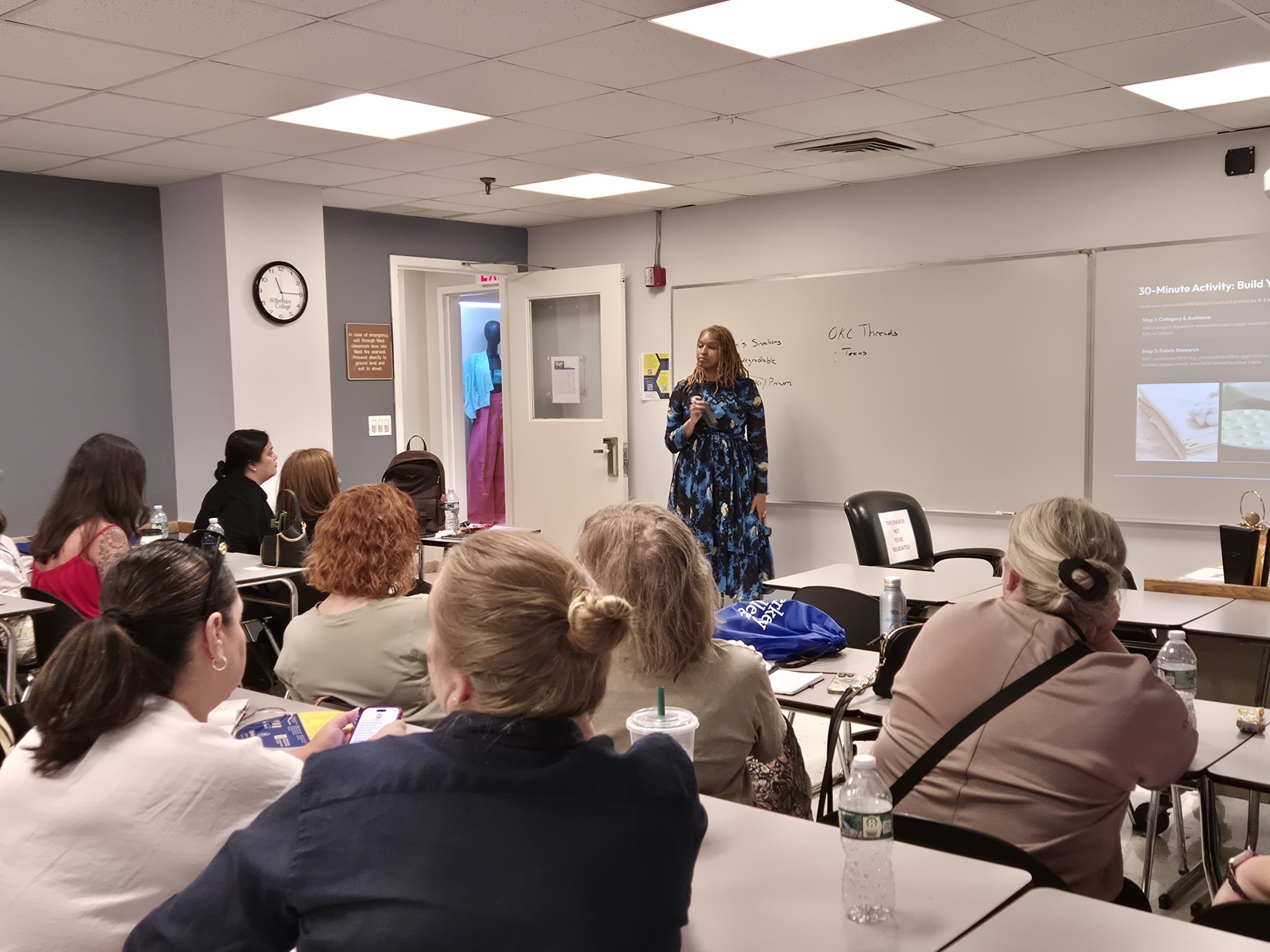Dyandra Brown presenting at Berkeley College