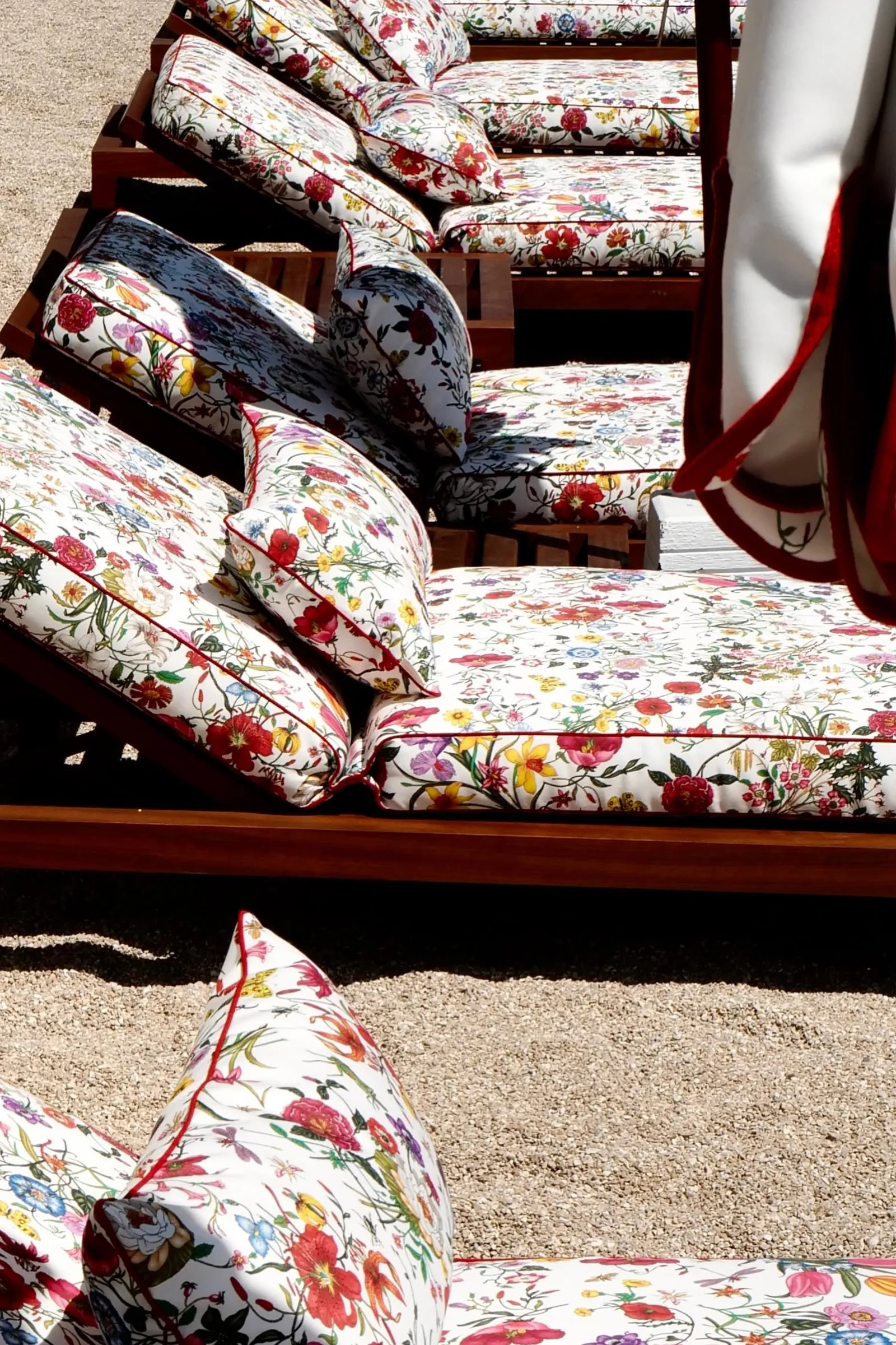 Gucci floral chairs
